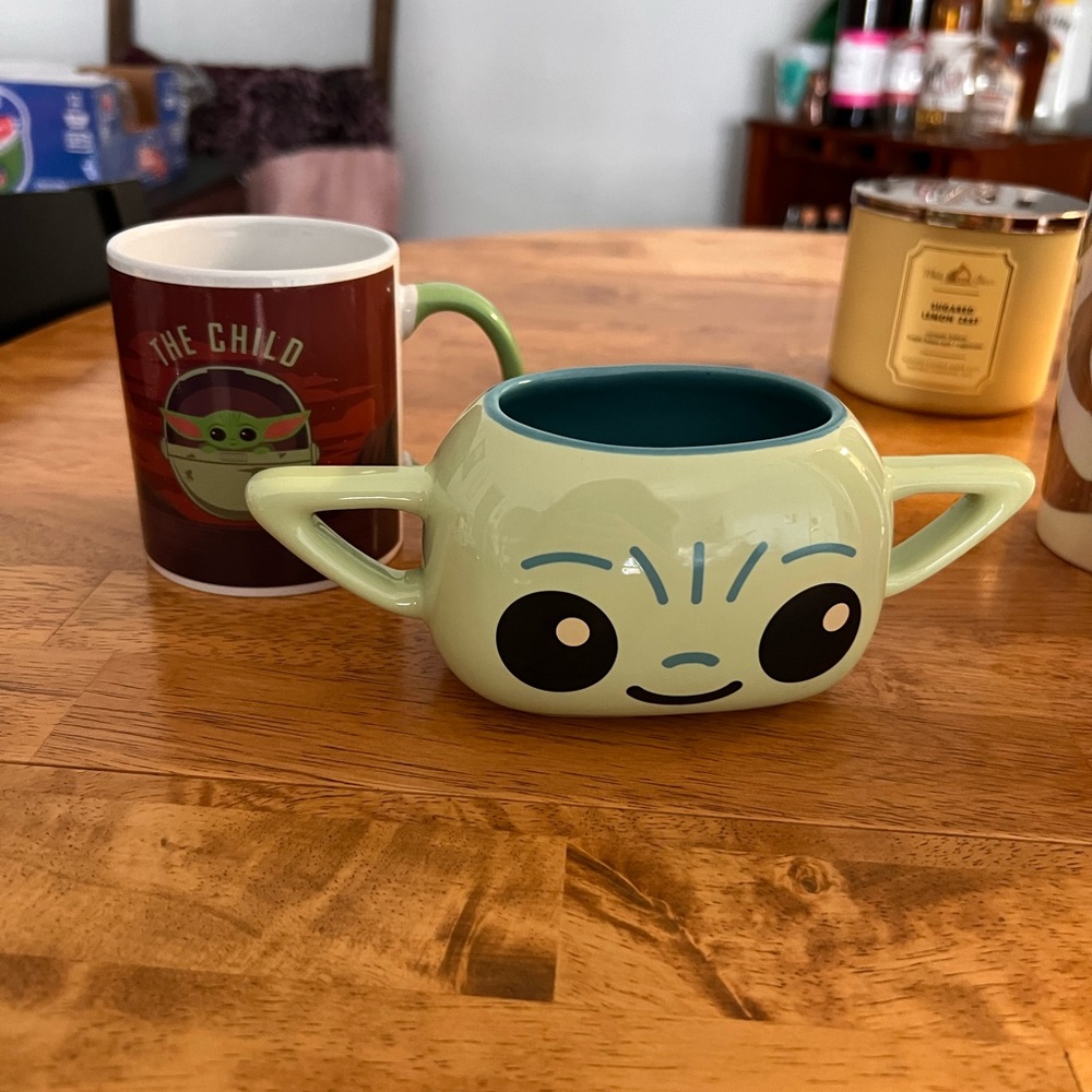Green Baby Yoda Mug Set